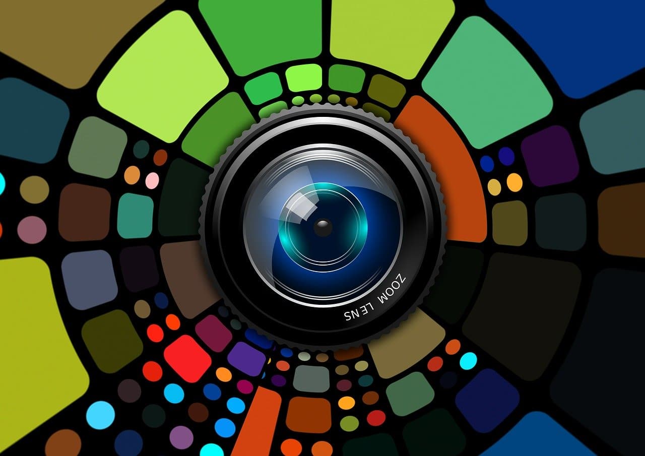lens, colorful, background