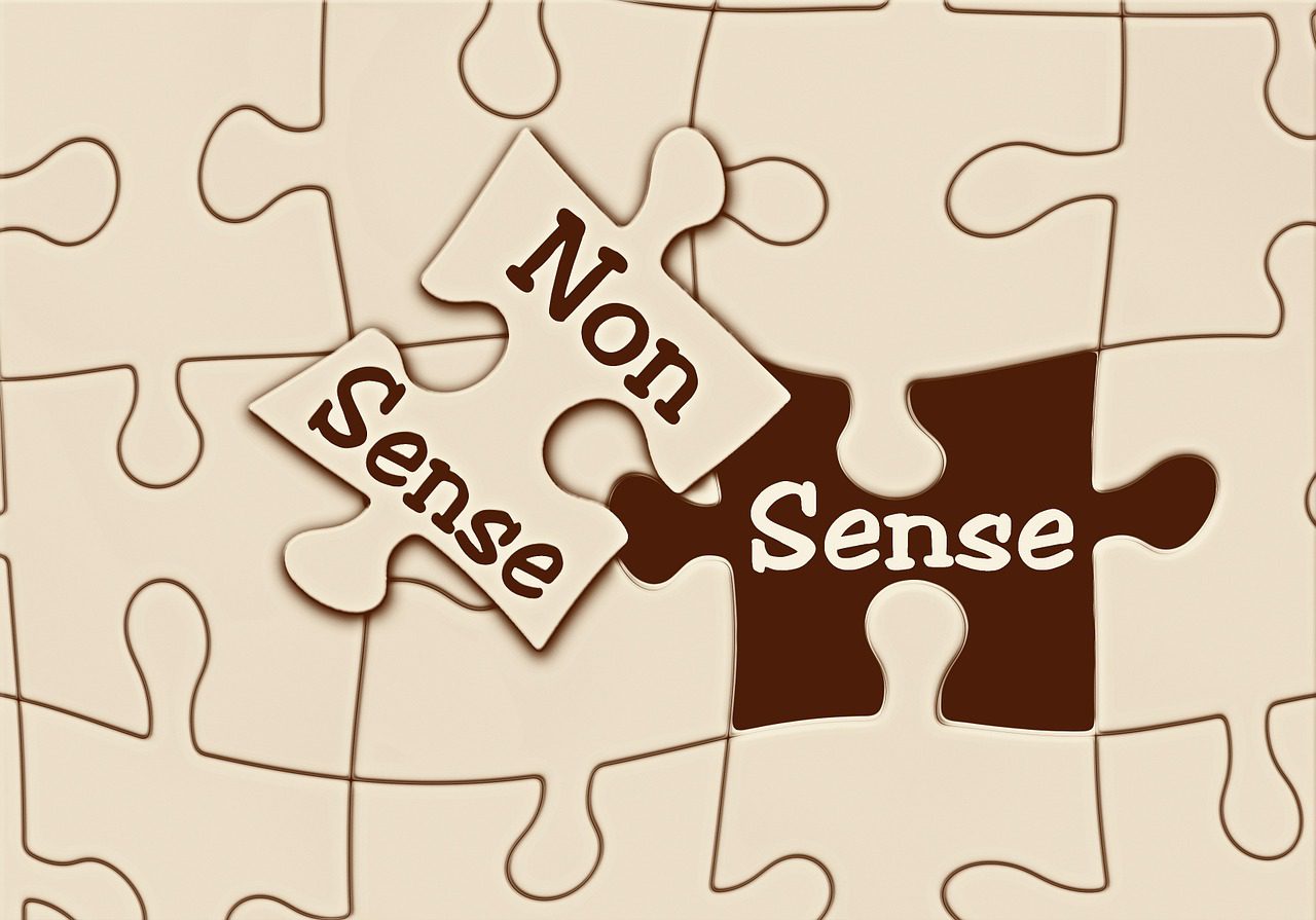 puzzle, sense, nonsense