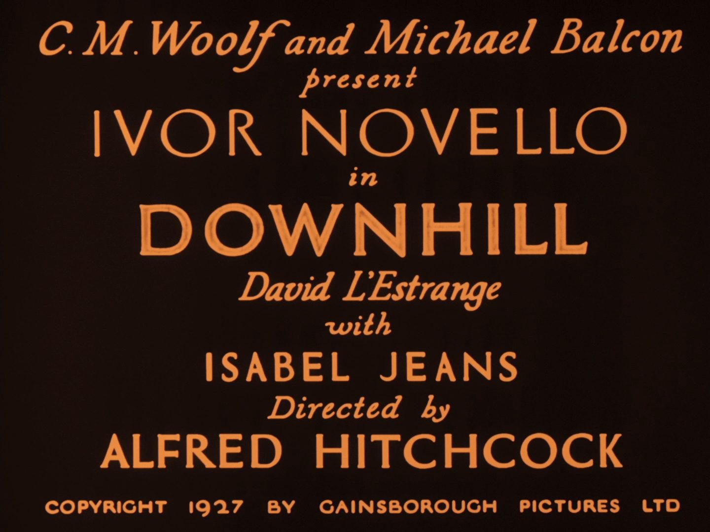 Downhill (1927)